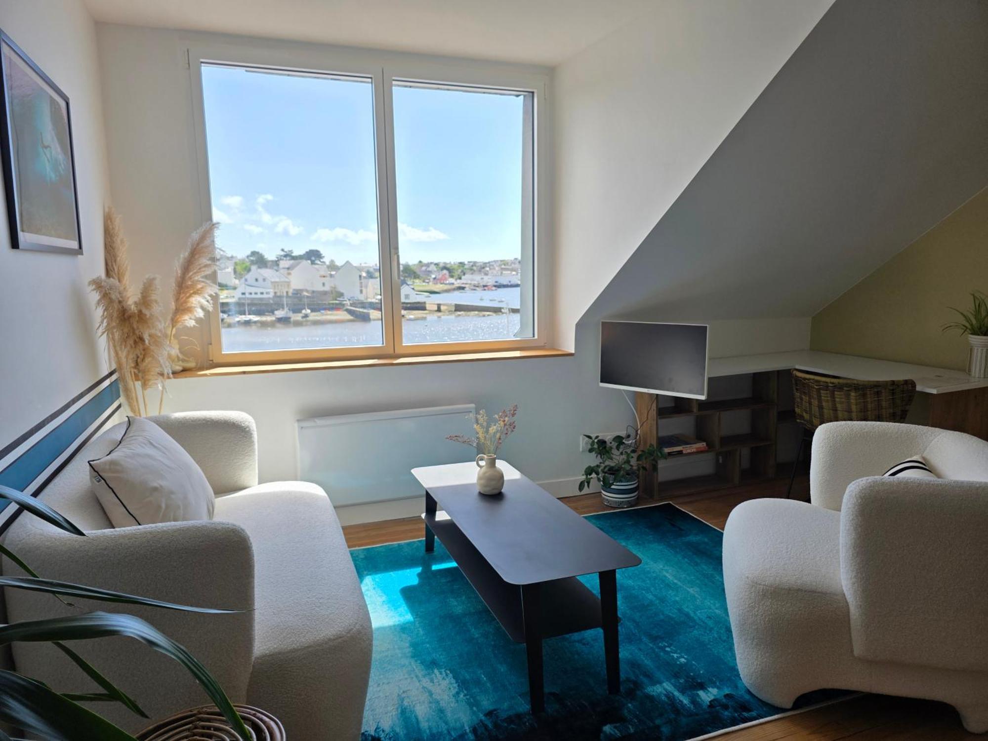 Anatoline Audierne Appart'Hotel Vue Mer - Sea & Harbor Stay ห้อง รูปภาพ